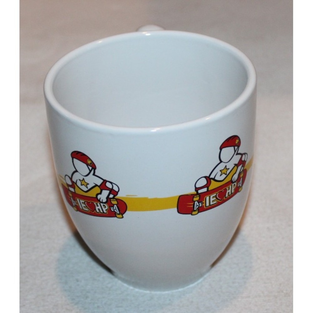 2 white skateboarding coffee mugs 16oz each lot - Picture 4 of 16